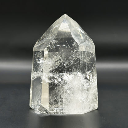 Natural Clear Quartz Tower Brazilian Polished Crystal Point - RPO546