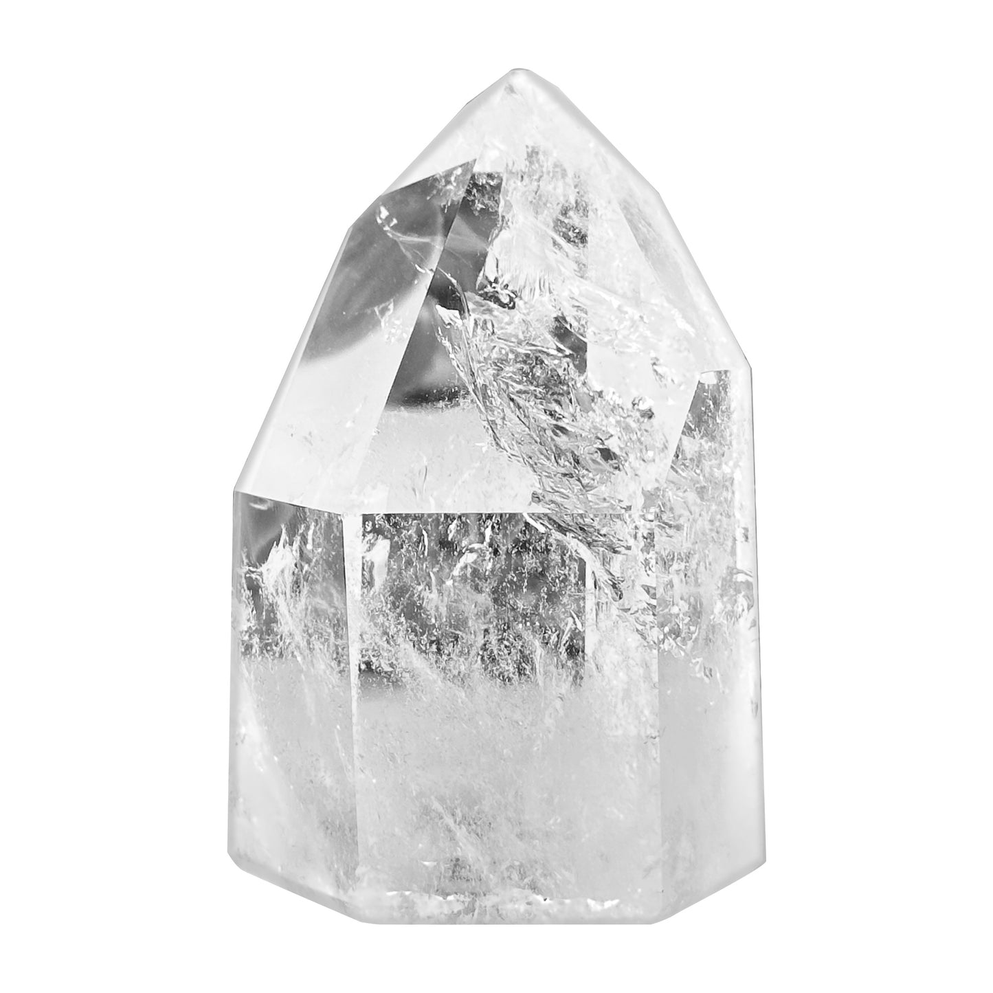 Brazil Clear Quartz Crystal Point Polished Tower Natural Healing Stone - RPO549