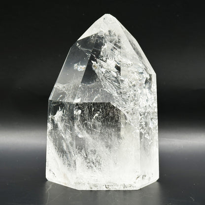 Brazil Clear Quartz Crystal Point Polished Tower Natural Healing Stone - RPO549