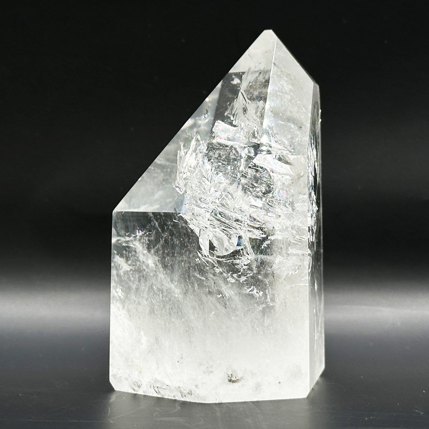 Brazil Clear Quartz Crystal Point Polished Tower Natural Healing Stone - RPO549
