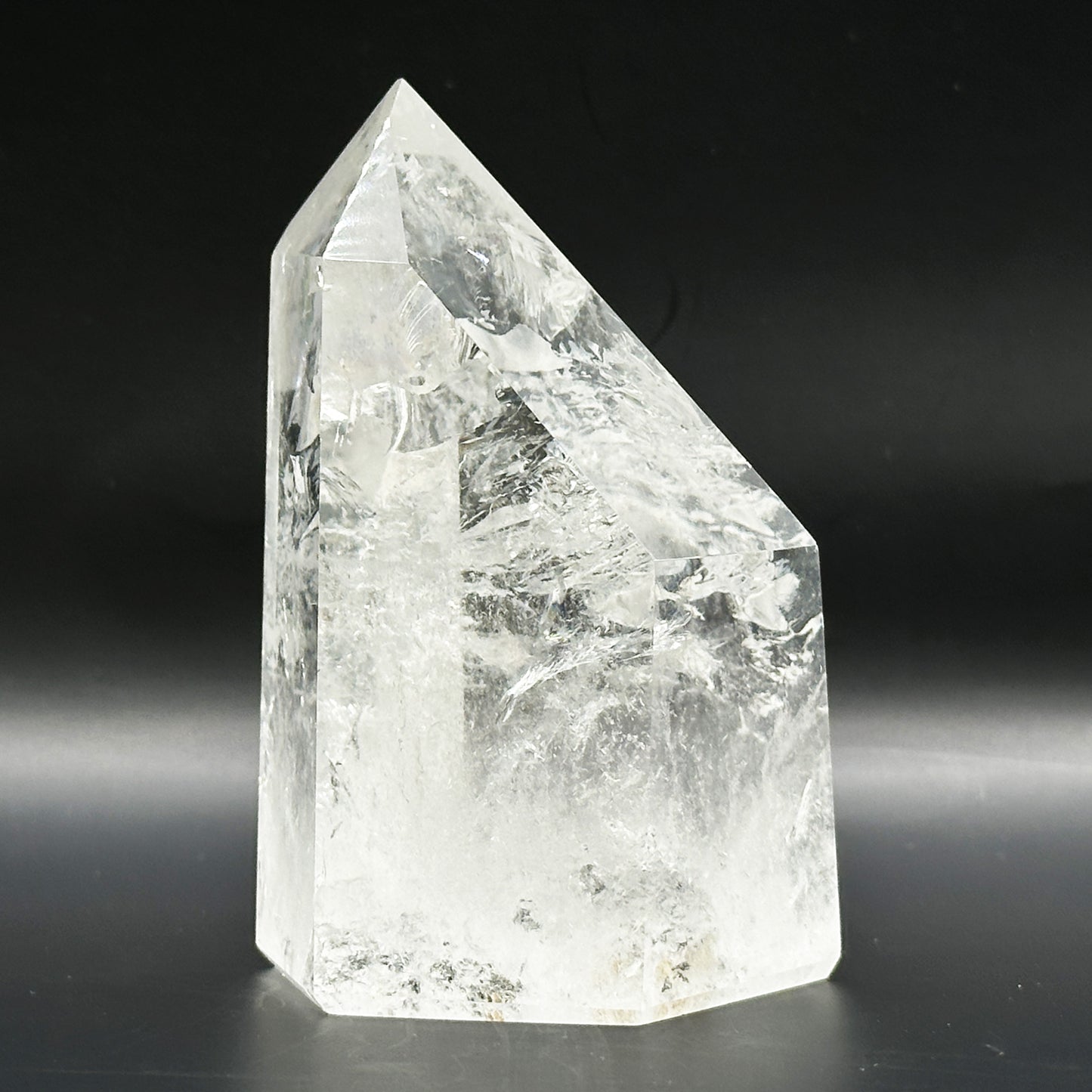 Brazil Clear Quartz Crystal Point Polished Tower Natural Healing Stone - RPO549