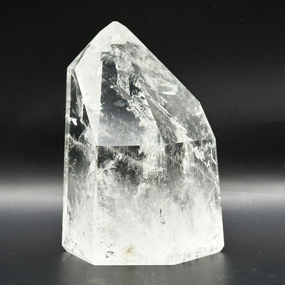 Brazil Clear Quartz Crystal Point Polished Tower Natural Healing Stone - RPO549