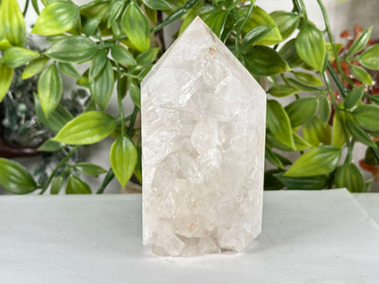 Natural Clear Quartz Polished Crystal Point Specimen - RPO554