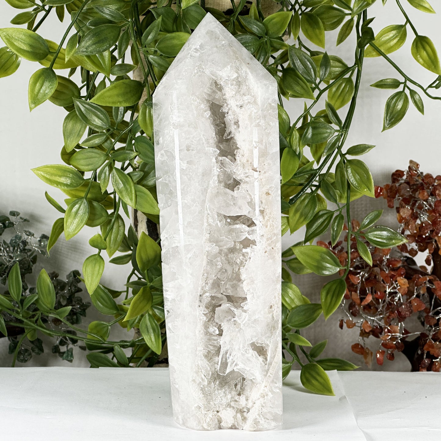 Clear Quartz Crystal Tower - Gem Avenue Retail