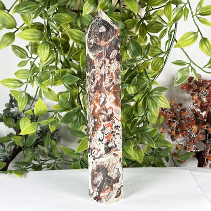 Natural Money Agate Crystal Obelisk Tower - Gem Avenue Retail