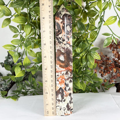 Natural Money Agate Crystal Obelisk Tower - Gem Avenue Retail