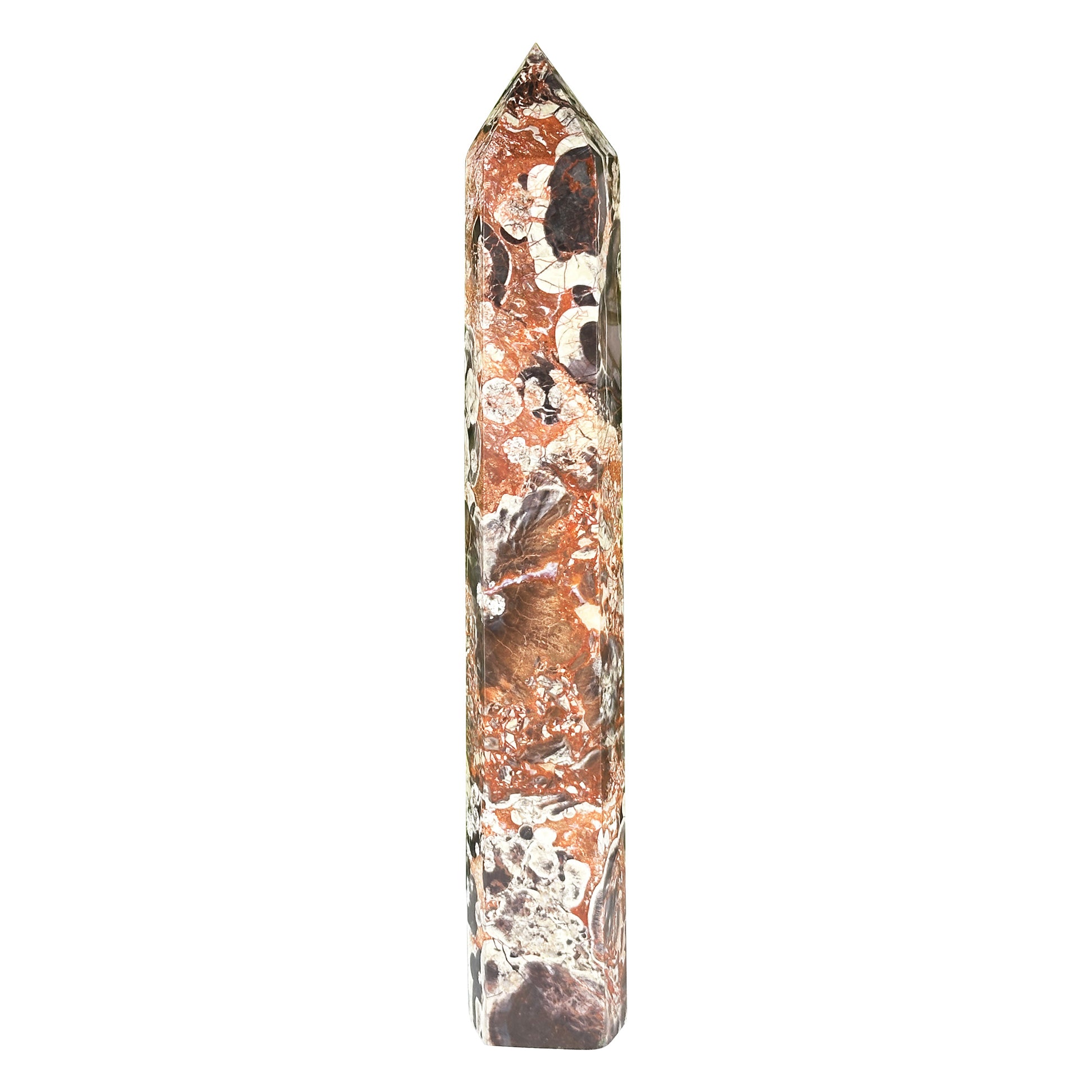 Natural Money Agate Crystal Obelisk Tower  - Gem Avenue Retail