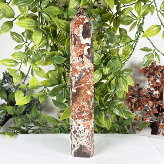 Natural Money Agate Crystal Obelisk Tower  - Gem Avenue Retail