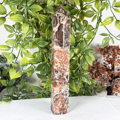 Natural Money Agate Crystal Obelisk Tower  - Gem Avenue Retail