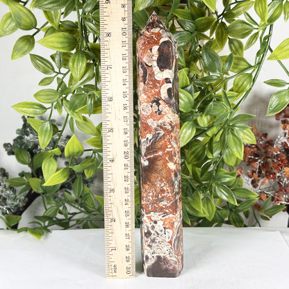 Natural Money Agate Crystal Obelisk Tower  - Gem Avenue Retail