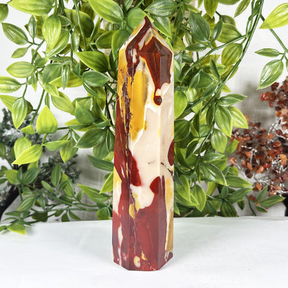 Natural Mookaite Crystal Obelisk Tower - Gem Avenue Retail