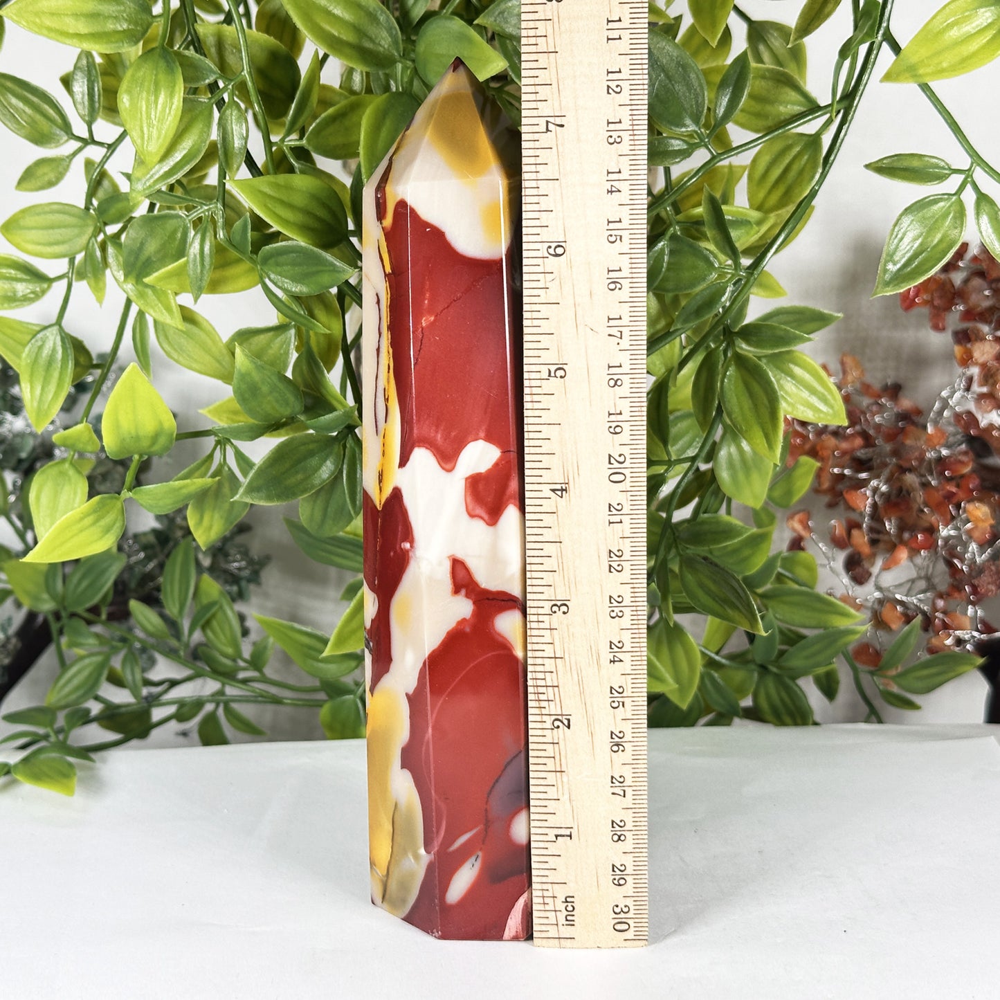 Natural Mookaite Crystal Obelisk Tower - Gem Avenue Retail
