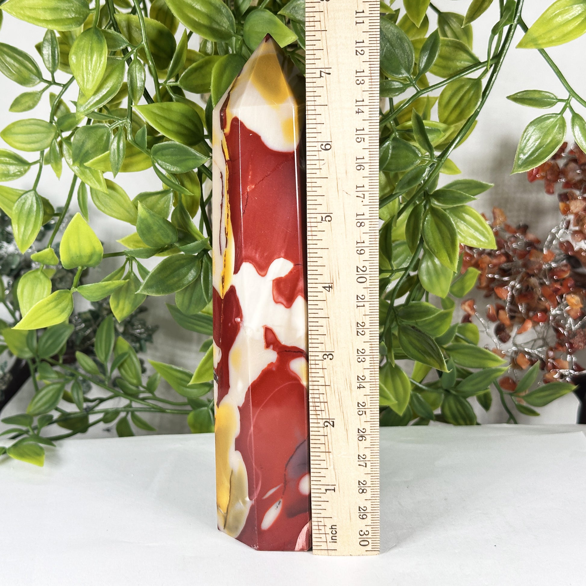 Natural Mookaite Crystal Obelisk Tower - Gem Avenue Retail