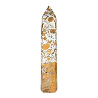 Natural Sea Jasper Crystal Tower - Gem Avenue Retail