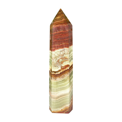 Natural Green Onyx Crystal Obelisk Tower - Gem Avenue Retail