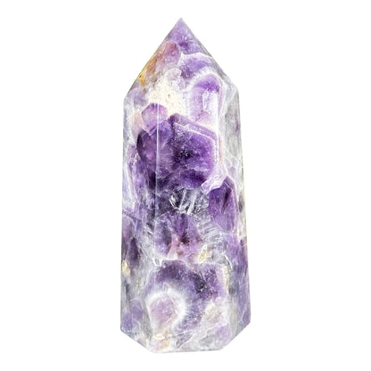 Natural Amethyst Crystal Tower 6" Polished Point Madagascar Healing Stone Decorative Display