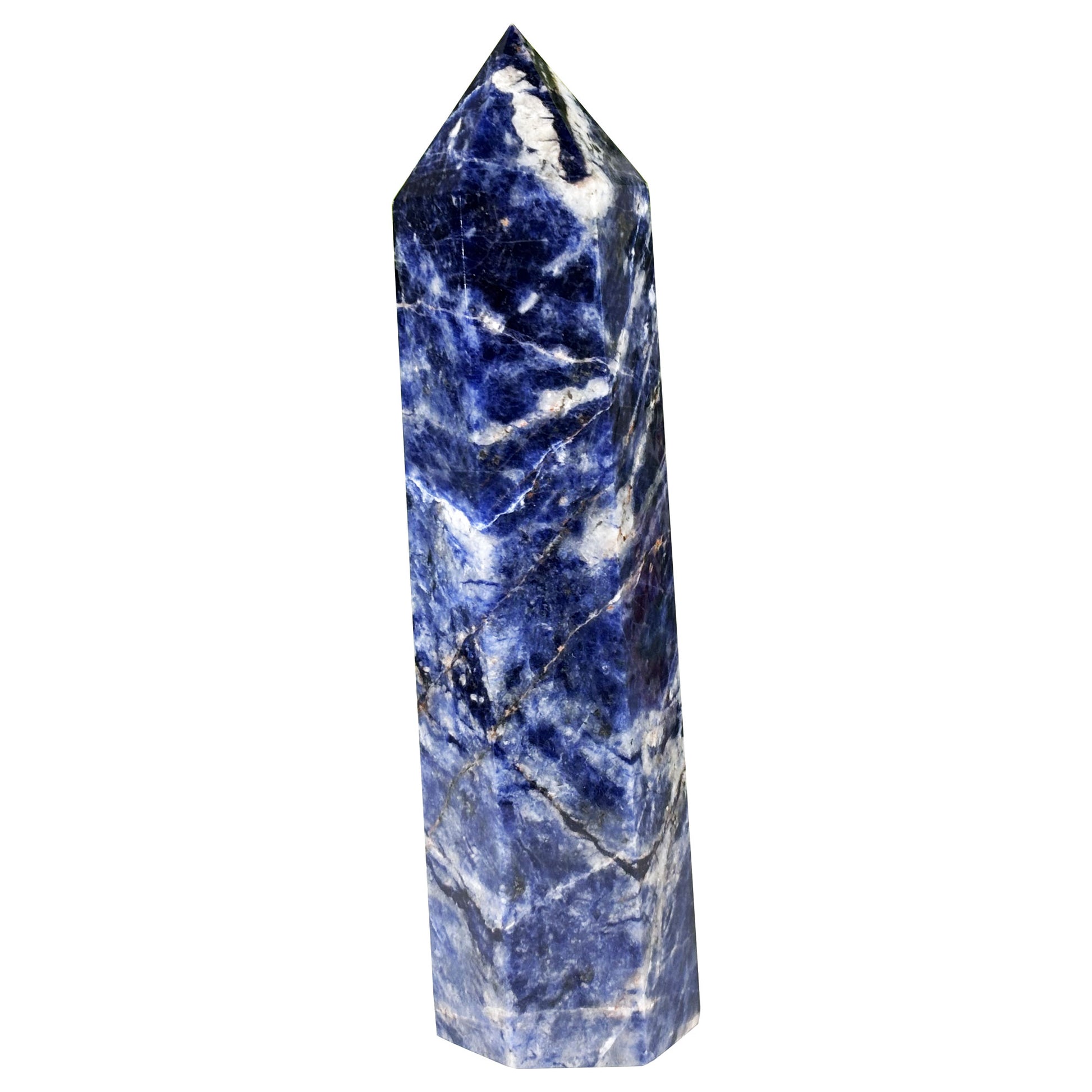 Natural Polished Sodalite Crystal Tower - Gem Avenue Retail