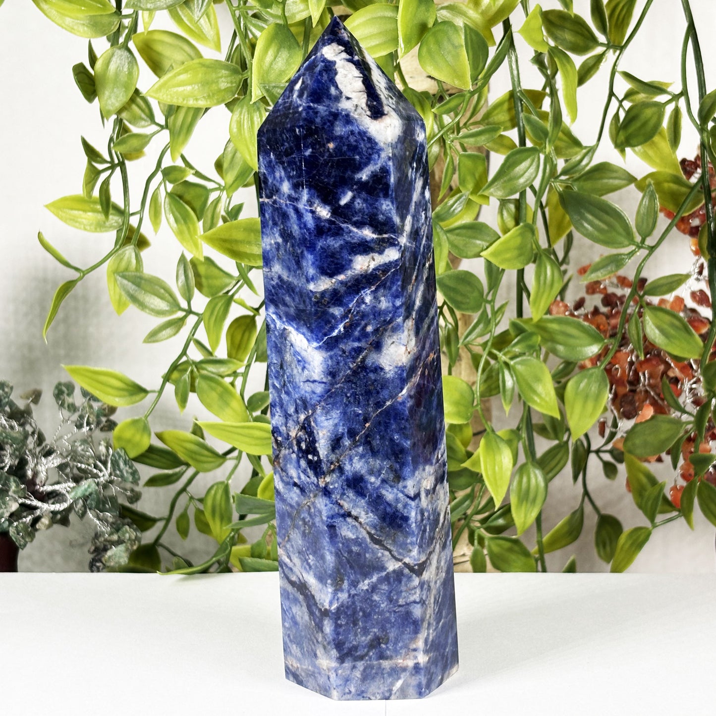 Natural Polished Sodalite Crystal Tower - Gem Avenue Retail