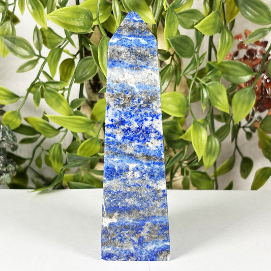 Natural Polished Lapis Lazuli Crystal Tower - Gem Avenue Retail