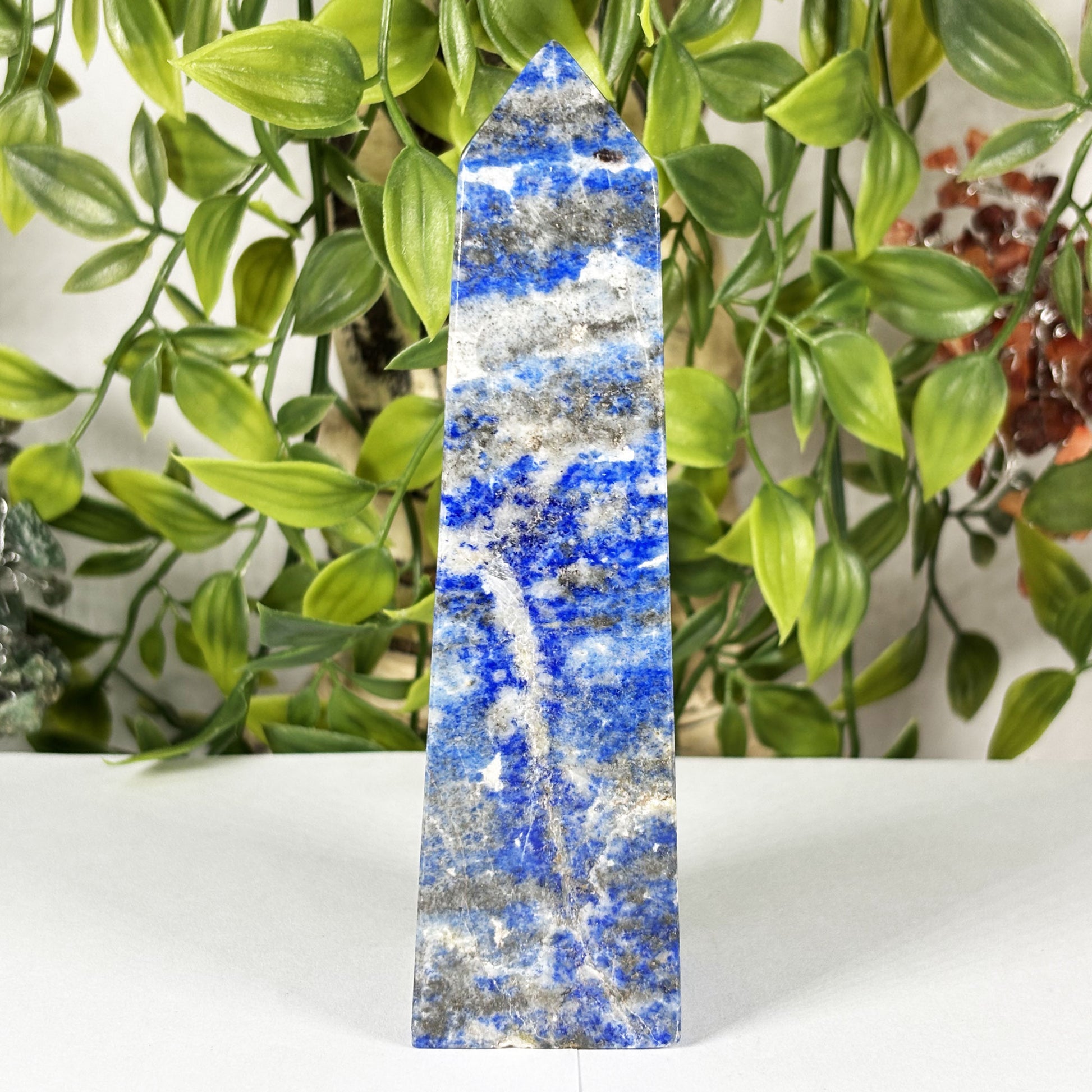 Natural Polished Lapis Lazuli Crystal Tower - Gem Avenue Retail