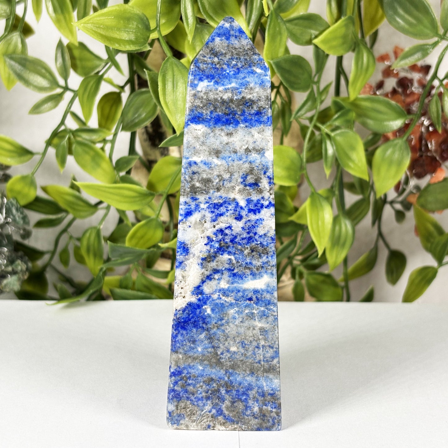 Natural Polished Lapis Lazuli Crystal Tower - Gem Avenue Retail