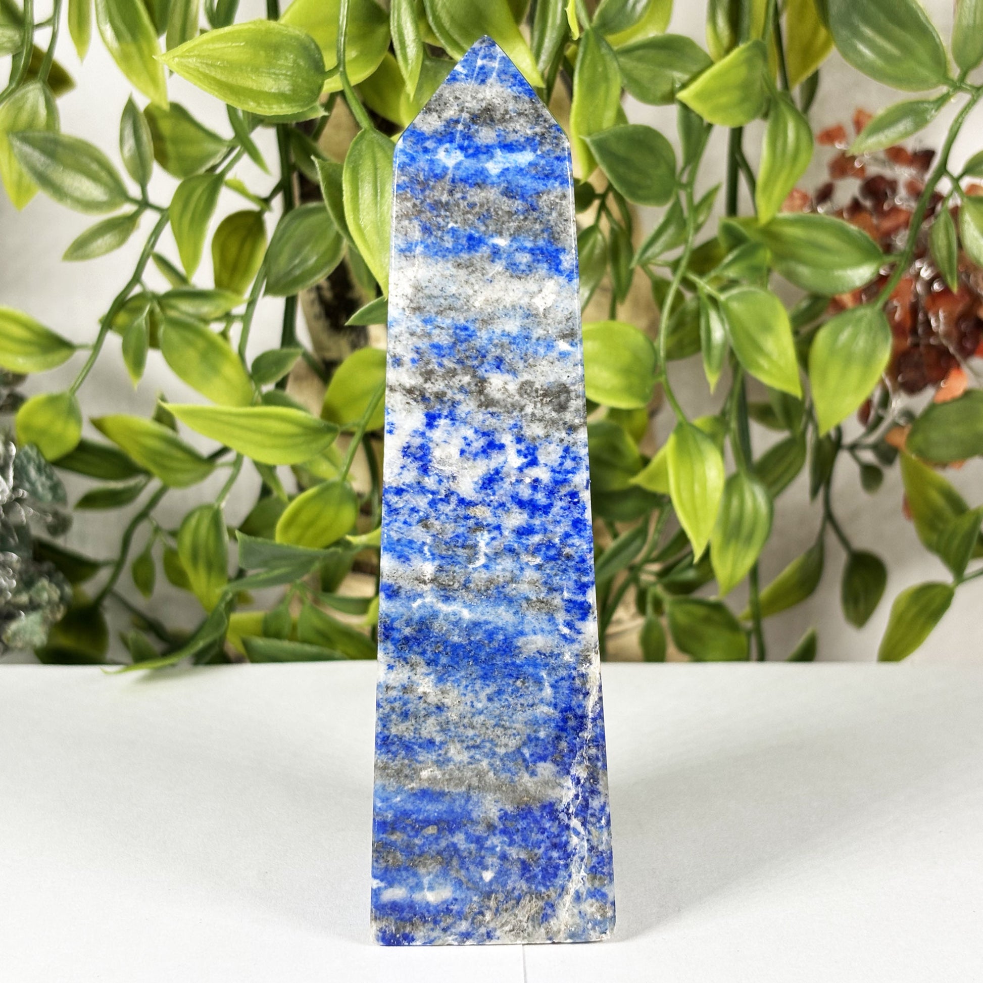 Natural Polished Lapis Lazuli Crystal Tower - Gem Avenue Retail