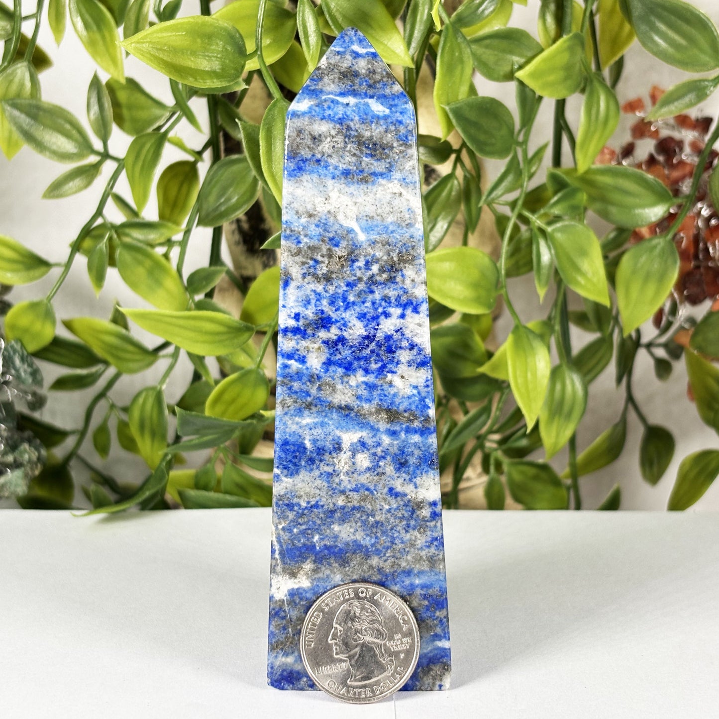 Natural Polished Lapis Lazuli Crystal Tower - Gem Avenue Retail