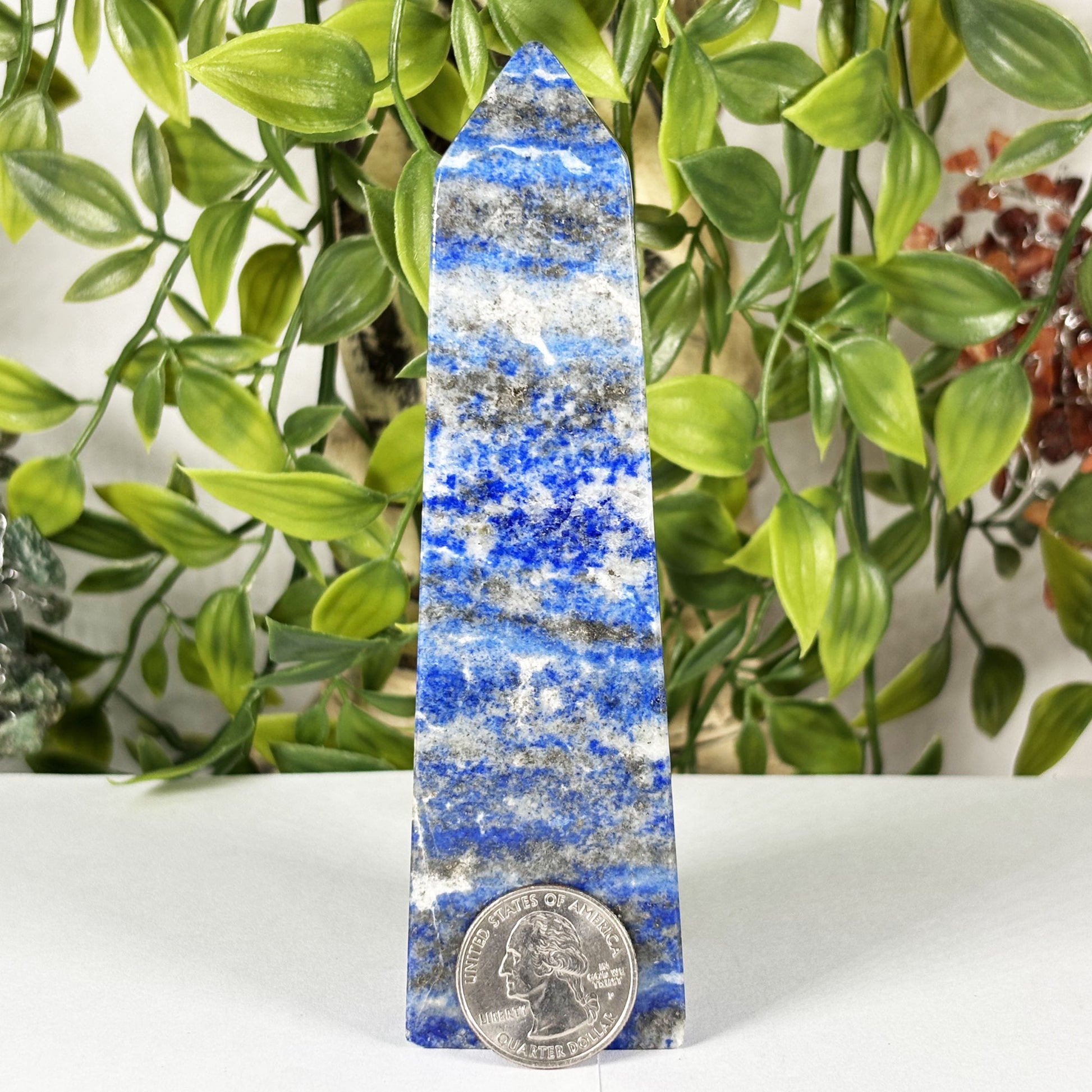 Natural Polished Lapis Lazuli Crystal Tower - Gem Avenue Retail