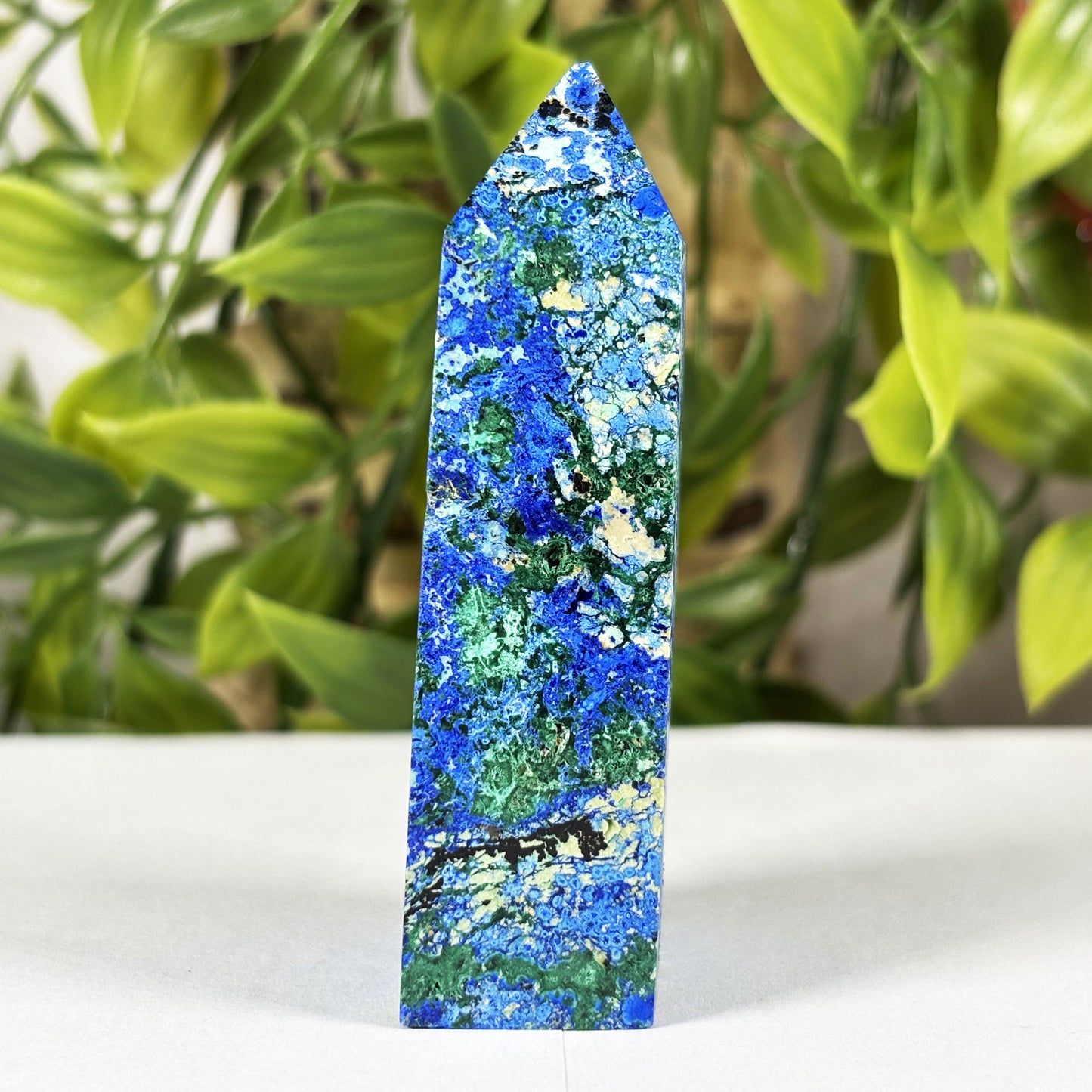 Azurite Malachite Crystal Tower - Gem Avenue Retail