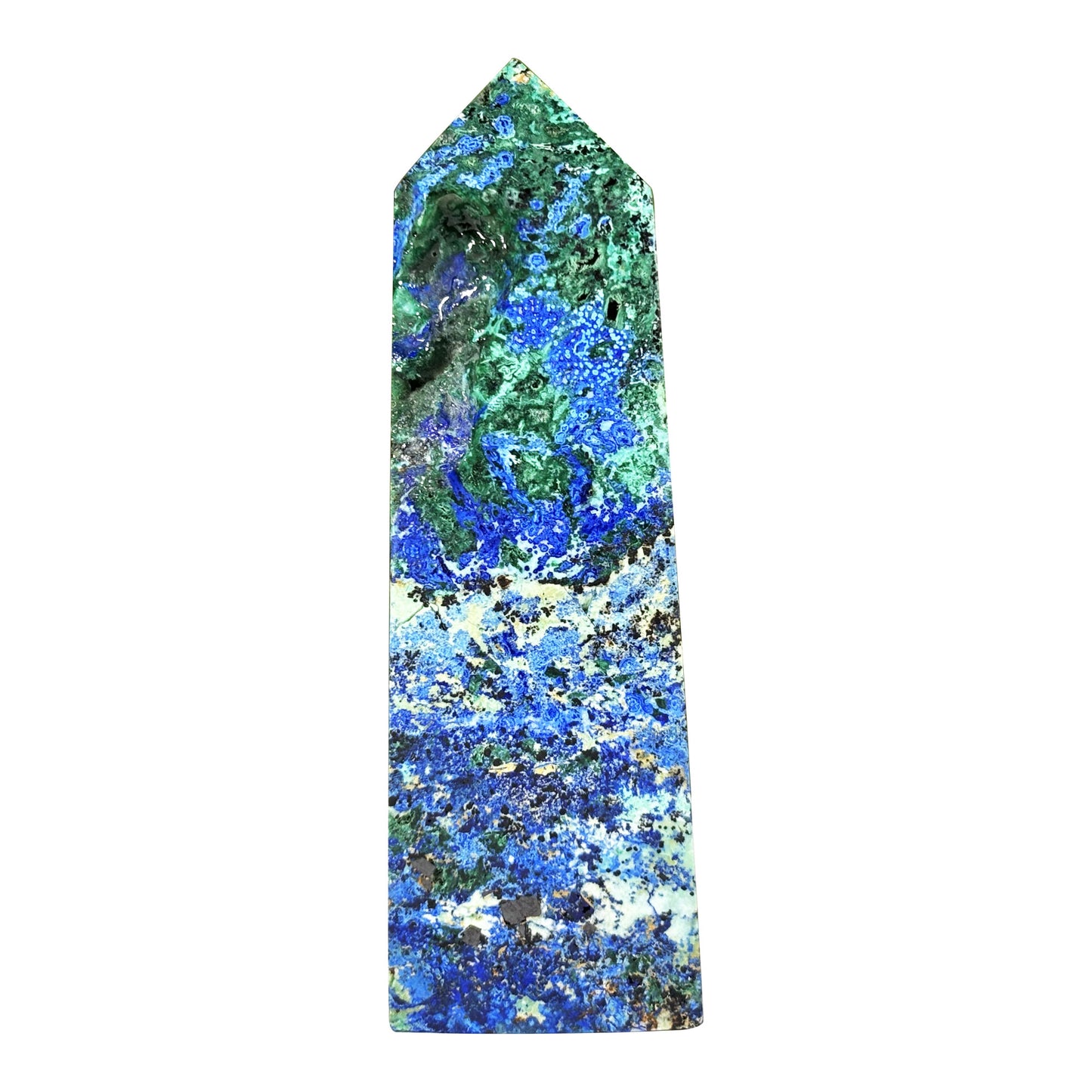 Azurite Malachite Crystal Tower - Gem Avenue Retail