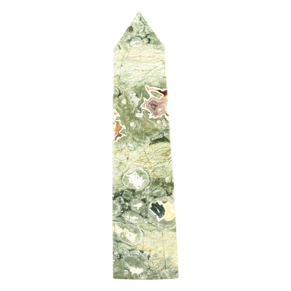 Rainforest Jasper Crystal Tower - Gem Avenue Retail