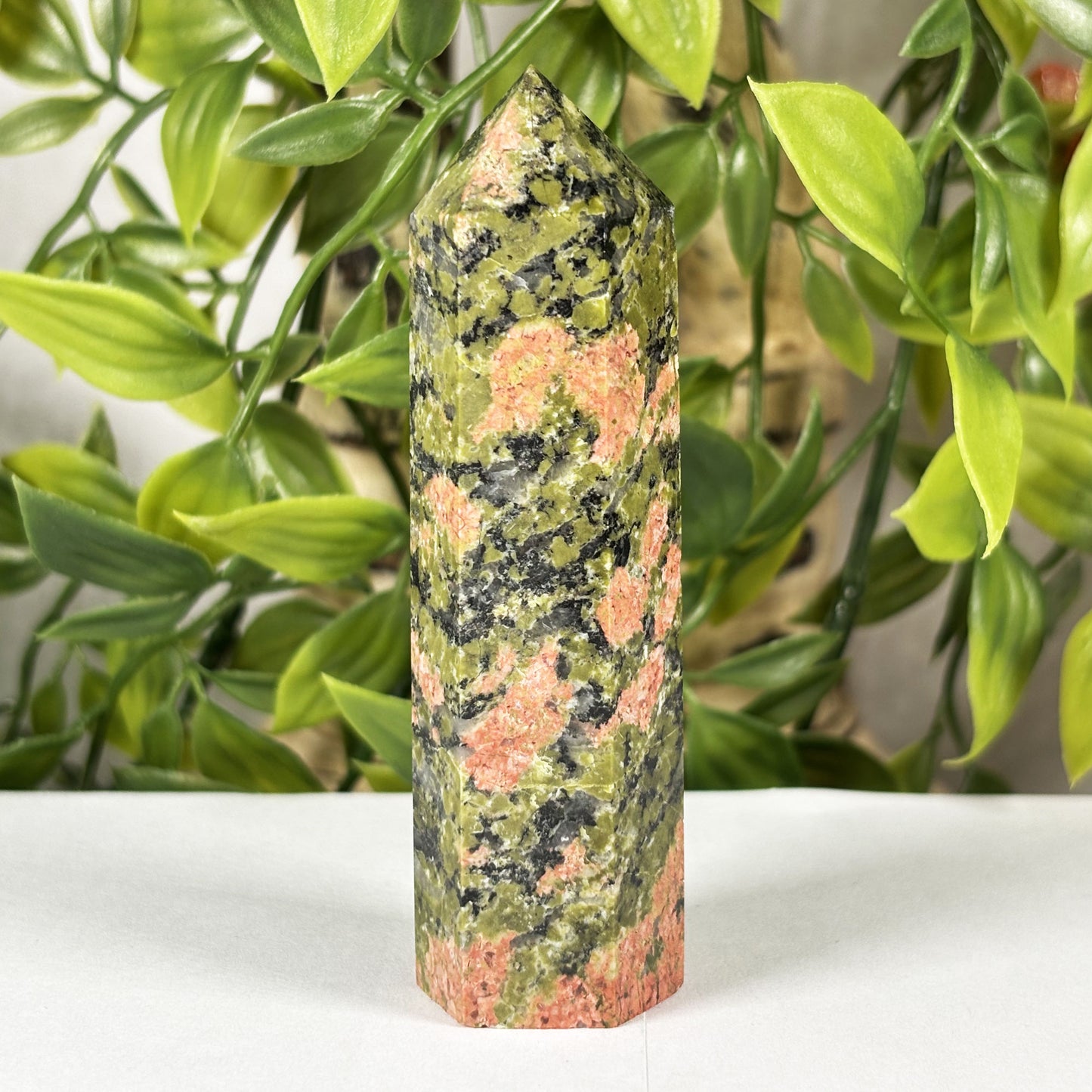 Unakite Crystal Tower  - Gem Avenue Retail