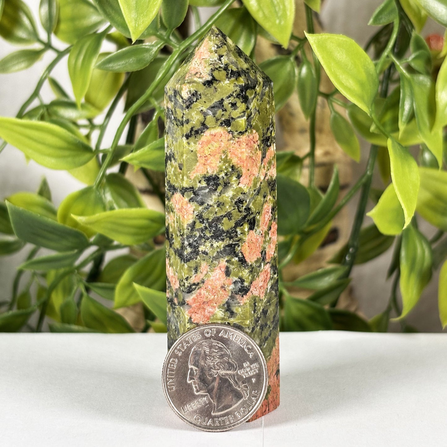 Unakite Crystal Tower  - Gem Avenue Retail