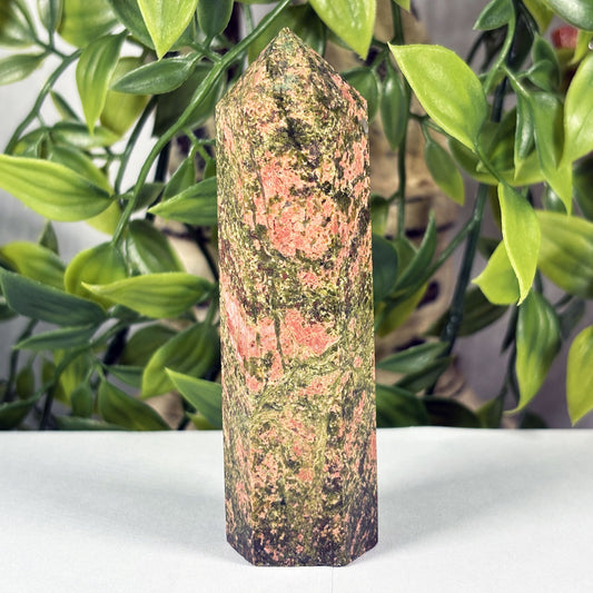 Unakite Crystal Tower - Gem Avenue Retail