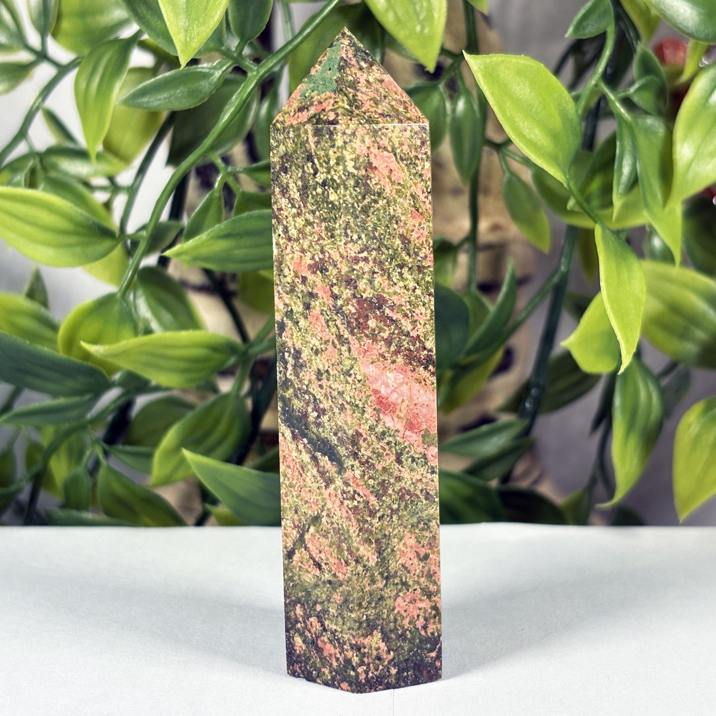 Unakite Crystal Tower - Gem Avenue Retail