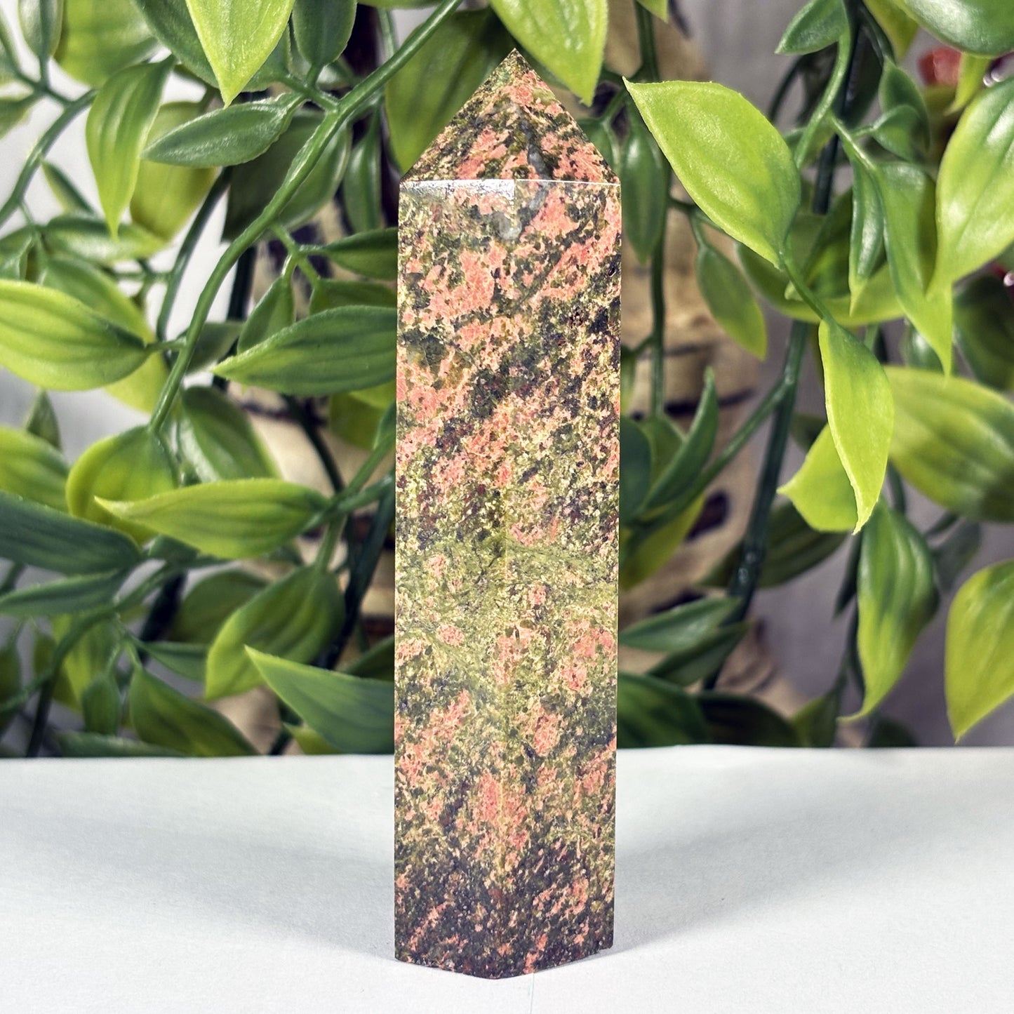 Unakite Crystal Tower - Gem Avenue Retail