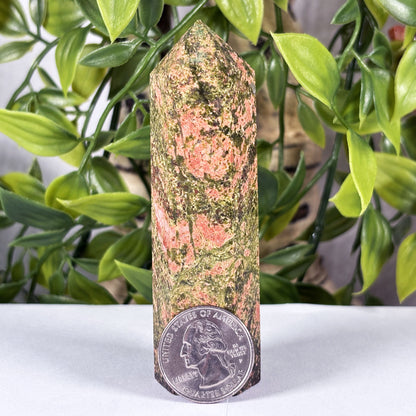 Unakite Crystal Tower - Gem Avenue Retail