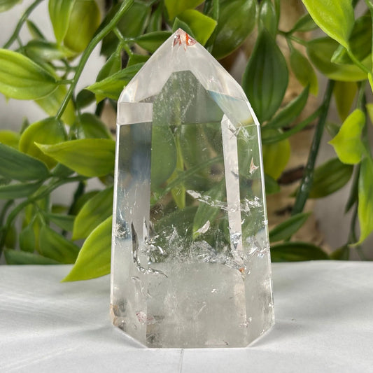 Brazilian Clear Quartz Crystal Point Tower 2.75 Inch Polished Healing Stone Home Decor