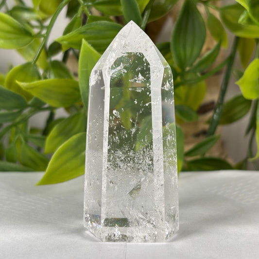 Brazilian Clear Quartz Crystal Point Tower 2.5 Inch Polished Healing Stone