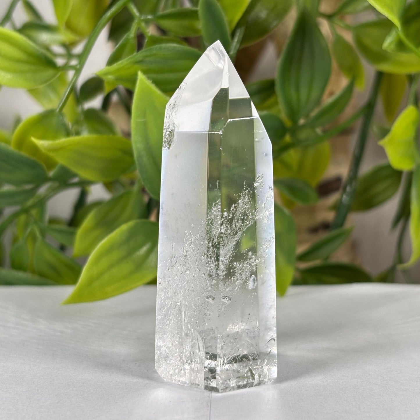 Brazilian Clear Quartz Crystal Point Tower 2.5 Inch Polished Healing Stone