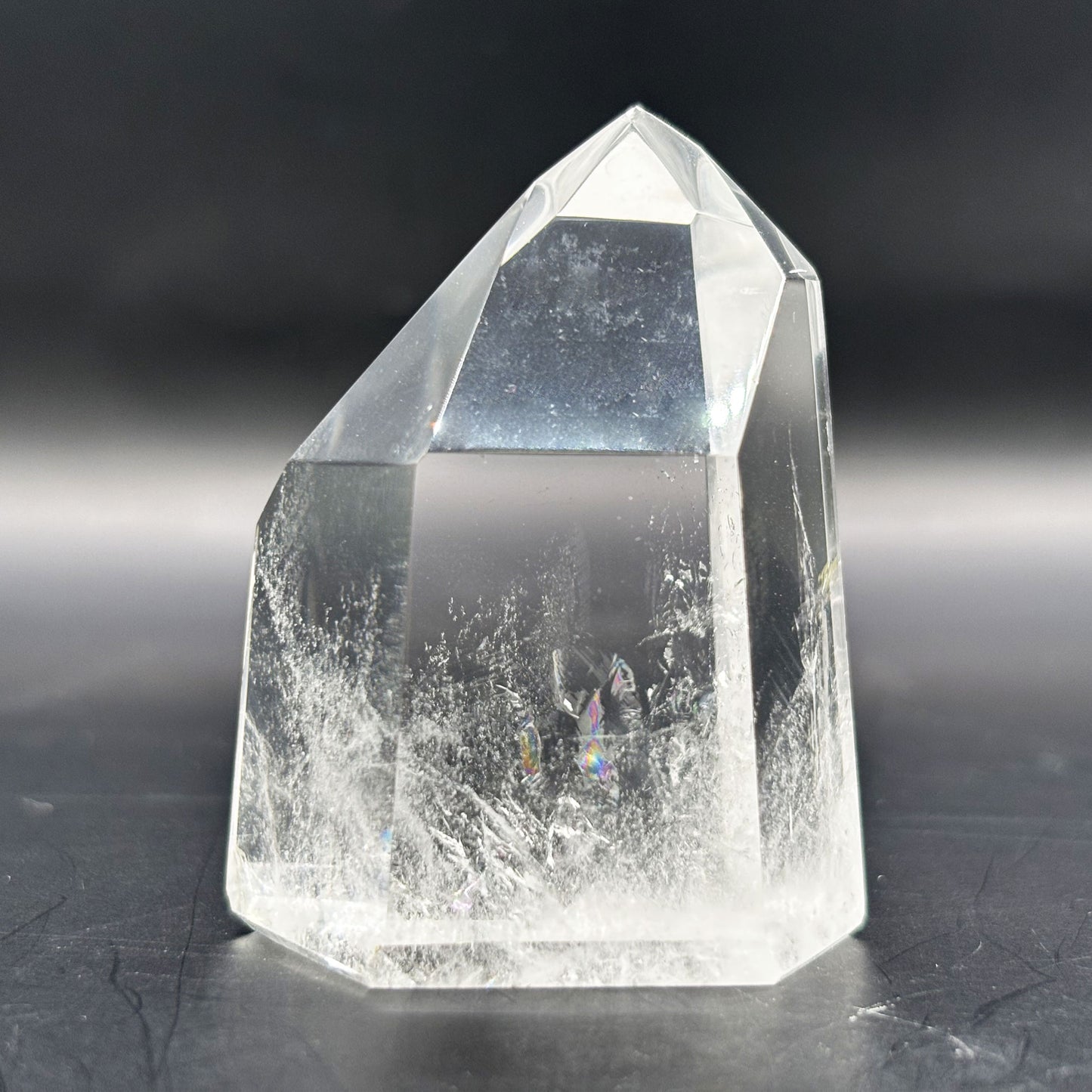 Natural Clear Quartz Crystal Point from Brazil 2" Polished Healing Stone Tower