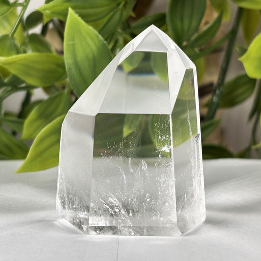 Natural Clear Quartz Crystal Point from Brazil 2" Polished Healing Stone Tower