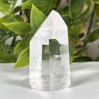 Natural Clear Quartz Crystal Point from Brazil 2" Polished Healing Stone Tower