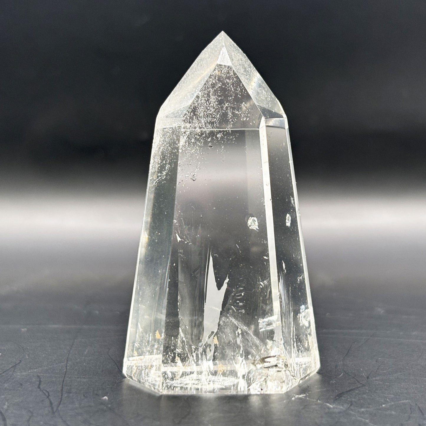 Brazilian Clear Quartz Crystal Point Tower 2.5 Inch Polished Healing Stone