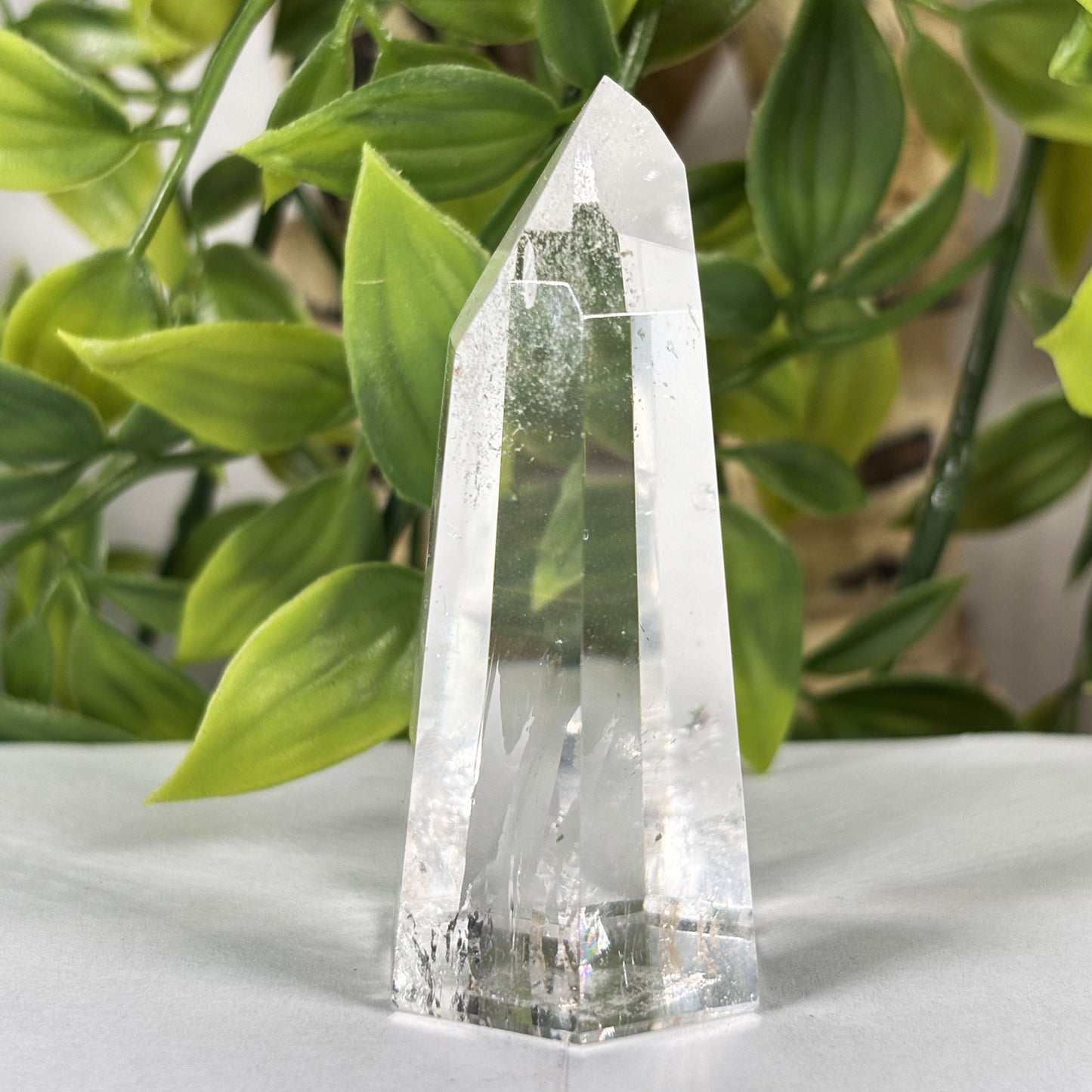 Brazilian Clear Quartz Crystal Point Tower 2.5 Inch Polished Healing Stone
