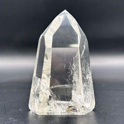 Natural Clear Quartz Standing Point Crystal Polished Gemstone Tower Healing Stone