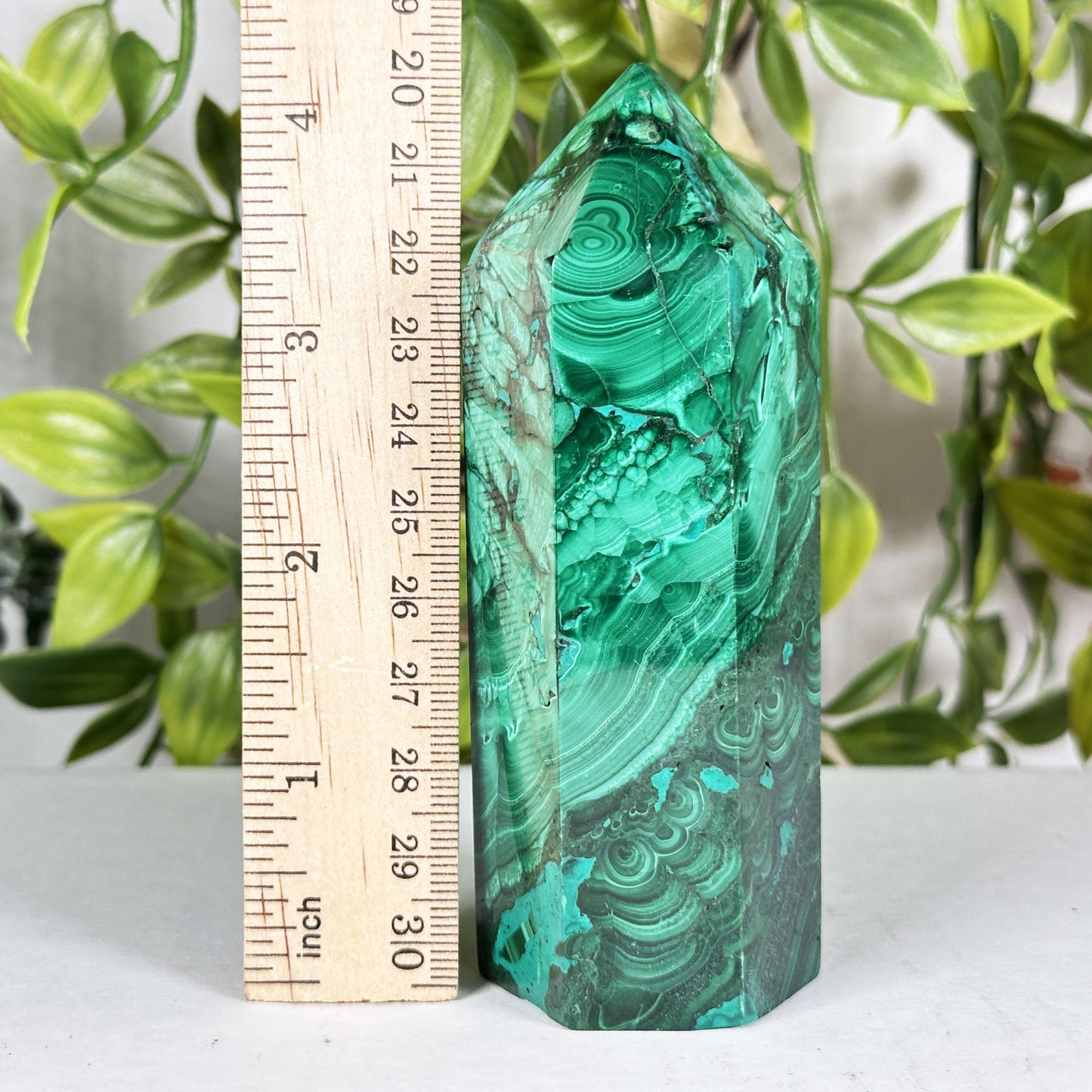 Malachite Crystal Tower - Gem Avenue Retail