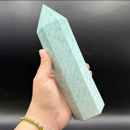Amazonite Crystal Tower Point - Gem Avenue Retail