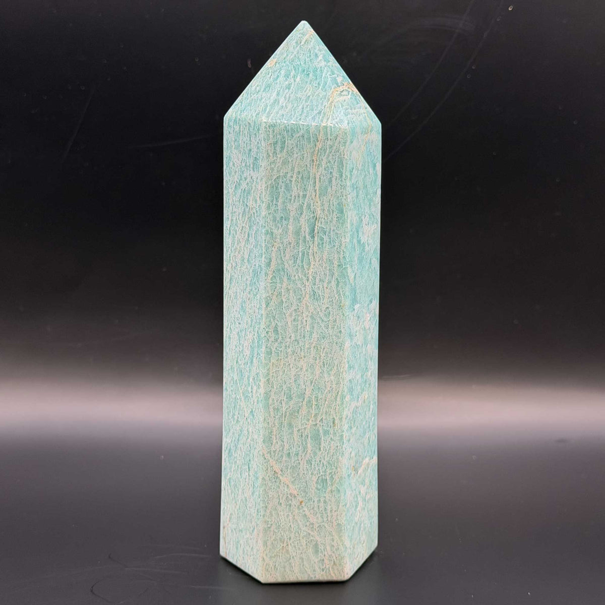 Amazonite Crystal Tower Point - Gem Avenue Retail