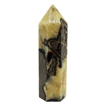 Natural Septarian Crystal Tower Obelisk - Gem Avenue Retail